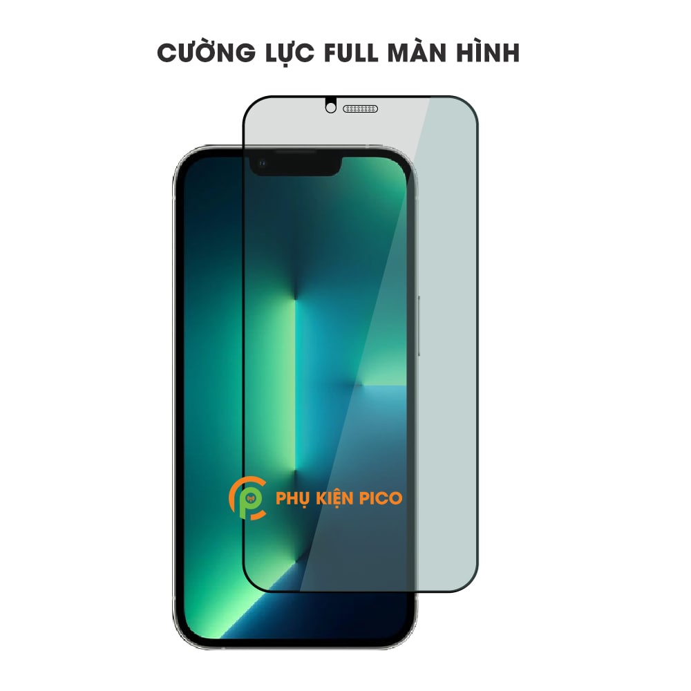 Kính cường lực chống nhìn trộm iPhone 13 full màn hình có màng bảo vệ loa