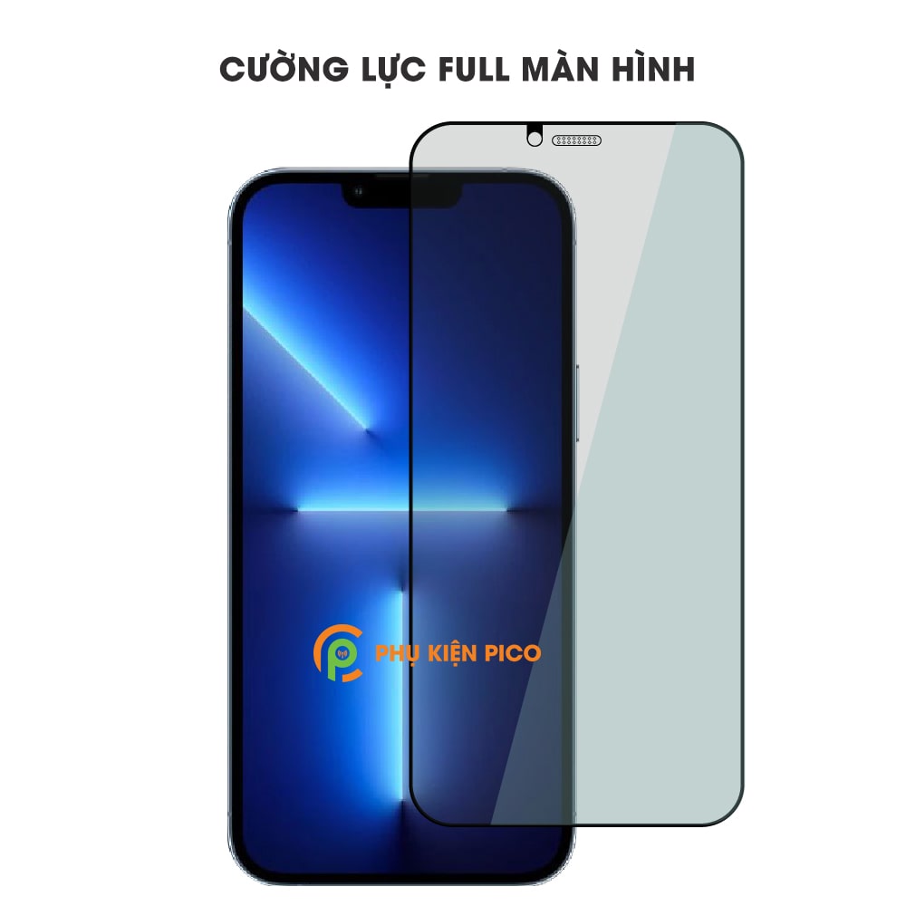 Kính cường lực chống nhìn trộm iPhone 13 Pro Max full màn hình có màng bảo vệ loa