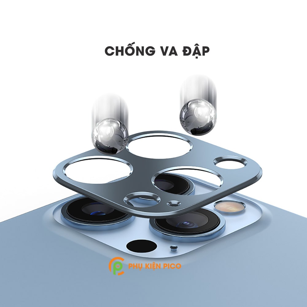 Khung nhôm bảo vệ camera Iphone 13 Pro chống trầy xước va đập