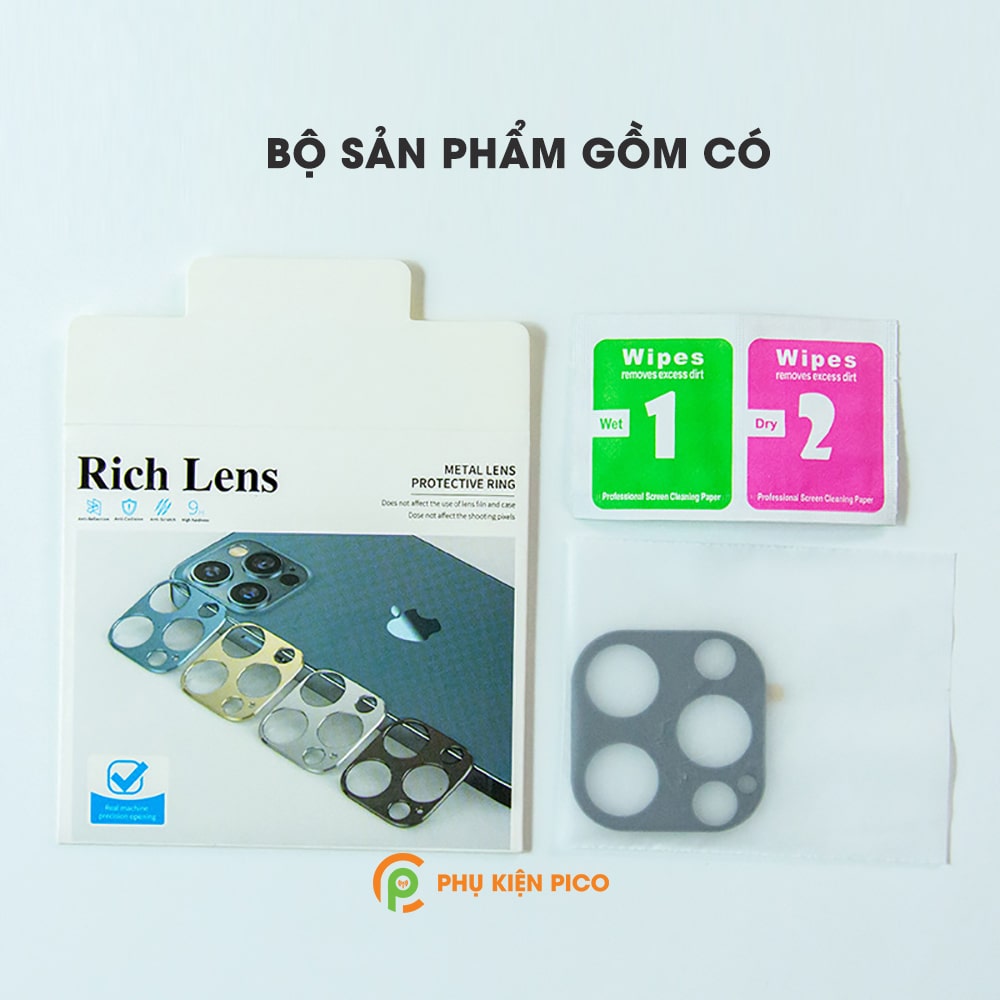 Khung nhôm bảo vệ camera Iphone 13 Pro chống trầy xước va đập