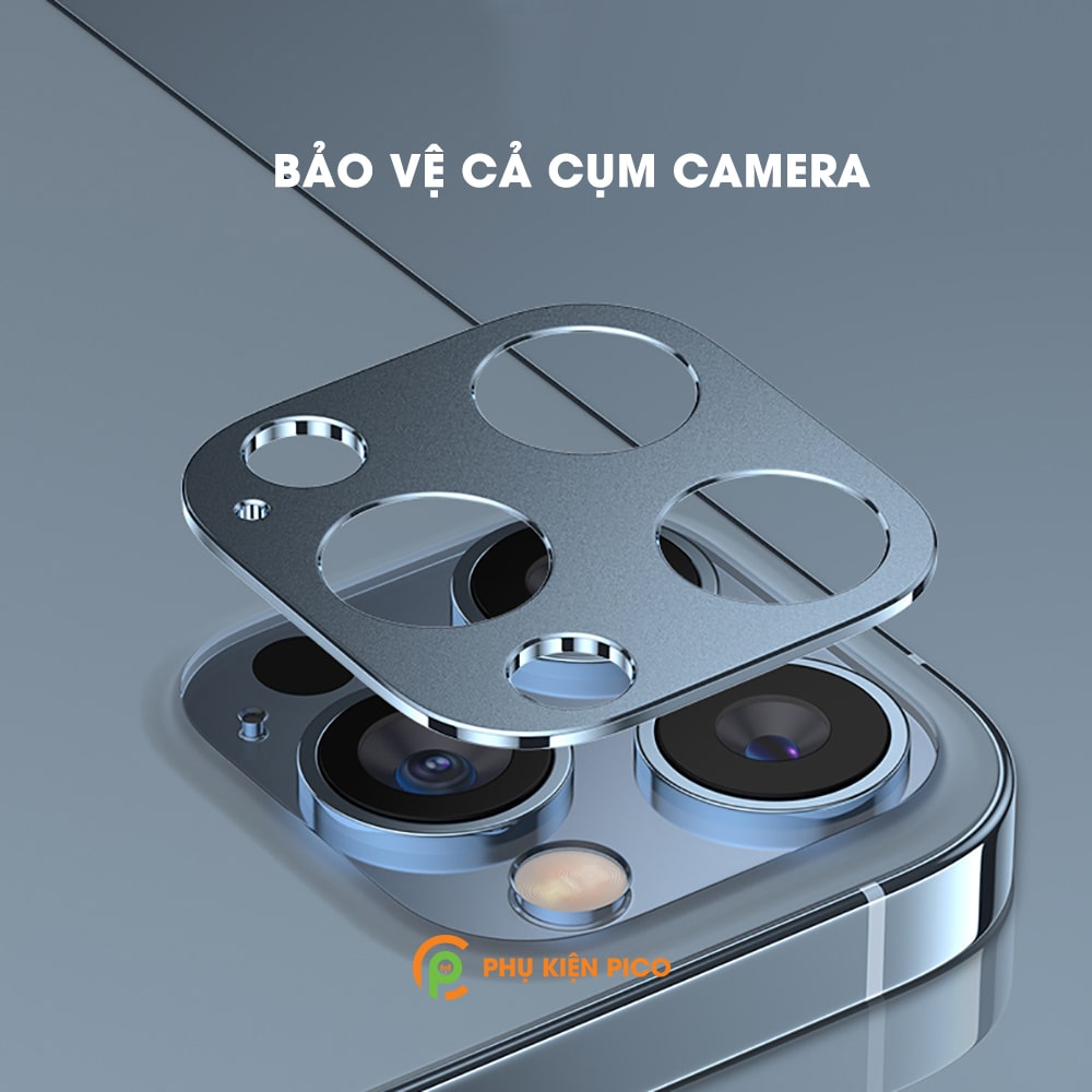 Khung nhôm bảo vệ camera Iphone 13 Pro Max chống trầy xước va đập