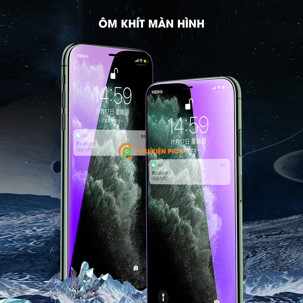 Cường lực Iphone 11 Pro chống ánh sáng xanh bảo vệ mắt full màn hình