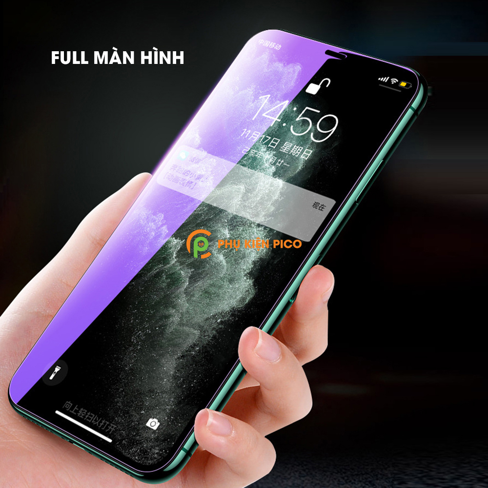 Cường lực Iphone 11 Pro chống ánh sáng xanh bảo vệ mắt full màn hình