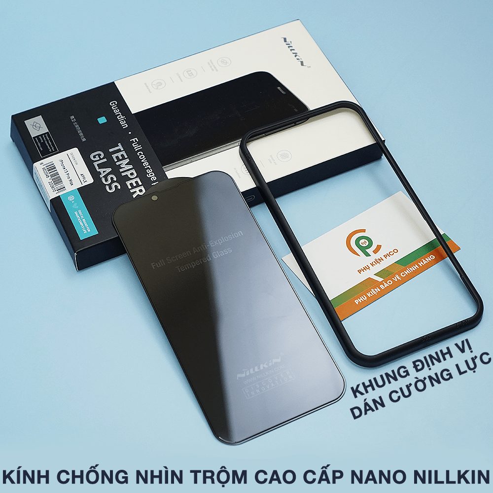 Kính cường lực chống nhìn trộm iPhone 13 Pro Max full màn hình chính hãng Nillkin