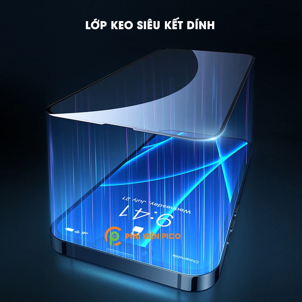 Kính cường lực iPhone 13 Pro Max trong suốt full màn hình có màng bảo vệ loa