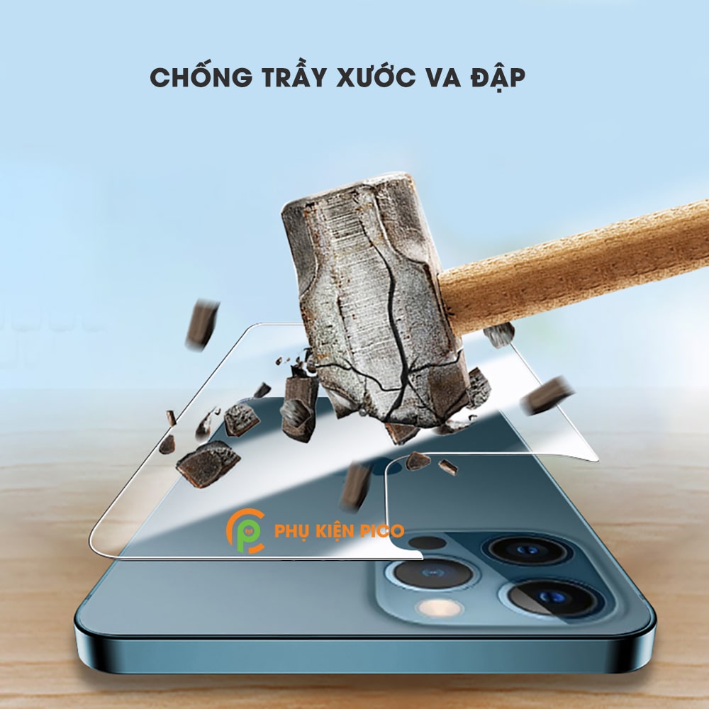 Kính cường lực lưng iPhone 13 Pro Max trong suốt full mặt lưng độ cứng 9H
