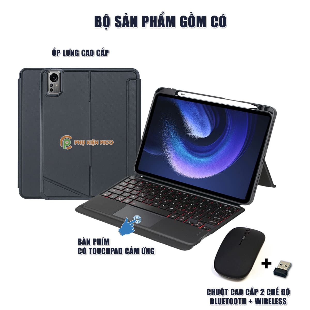 Ốp lưng Xiaomi Mi Pad 5 / Xiaomi Mi Pad 5 Pro - Bàn Phím Xiaomi Mi Pad 5 / Mipad 5 Pro