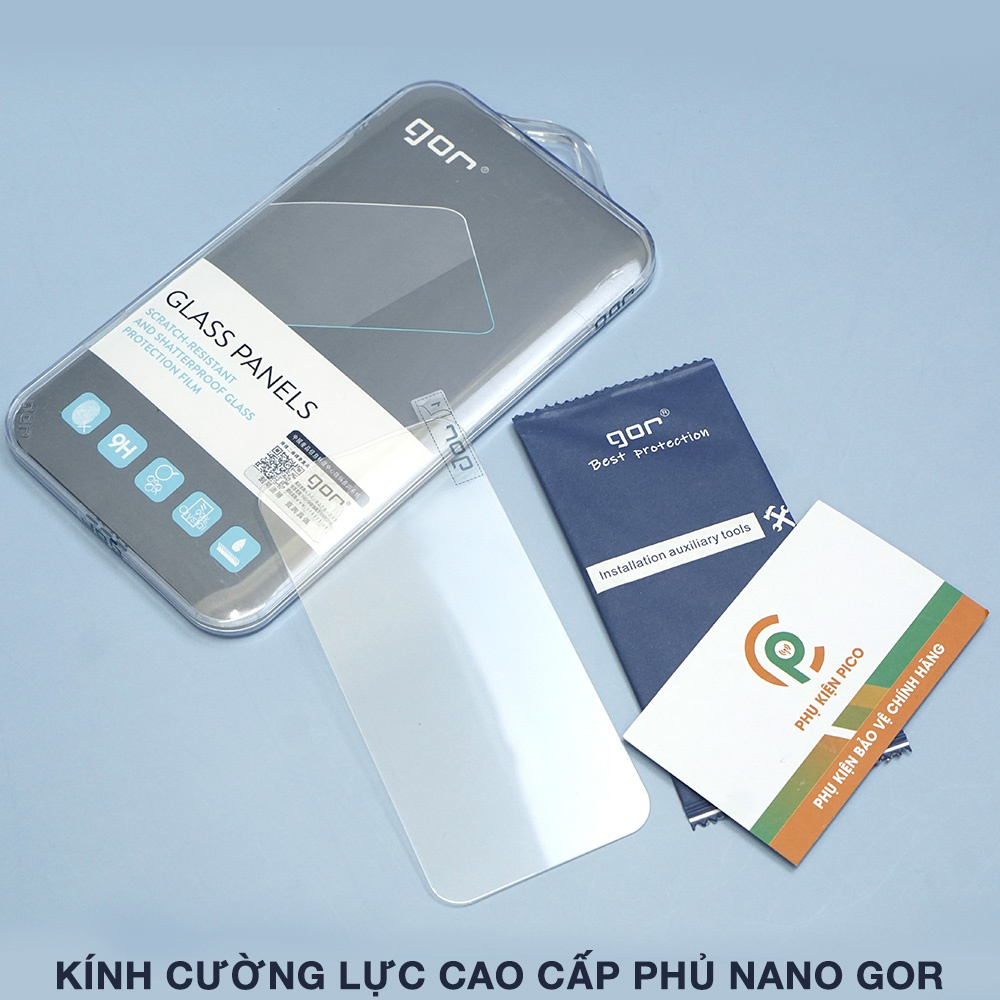 Kính cường lực iPhone 12 Pro trong suốt full màn hình chính hãng GOR