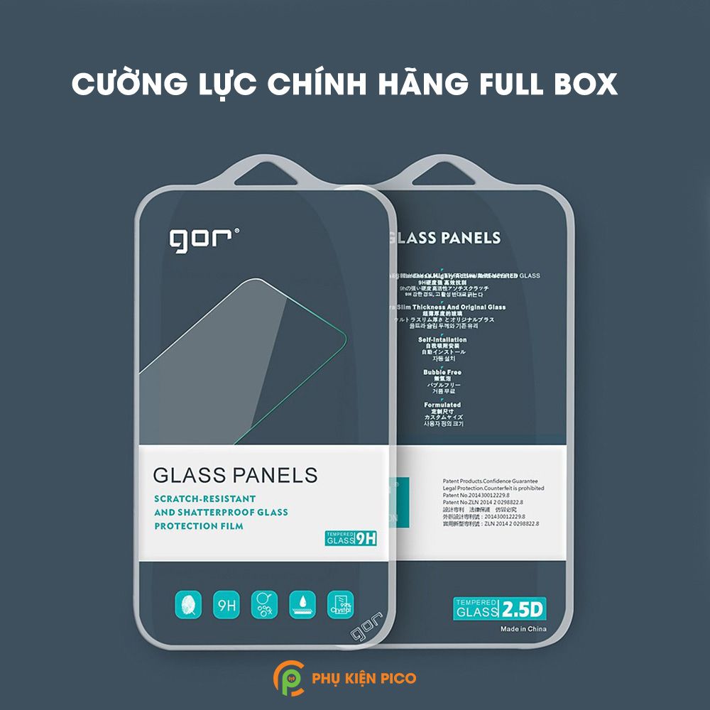 Kính cường lực iPhone 12 Pro trong suốt full màn hình chính hãng GOR