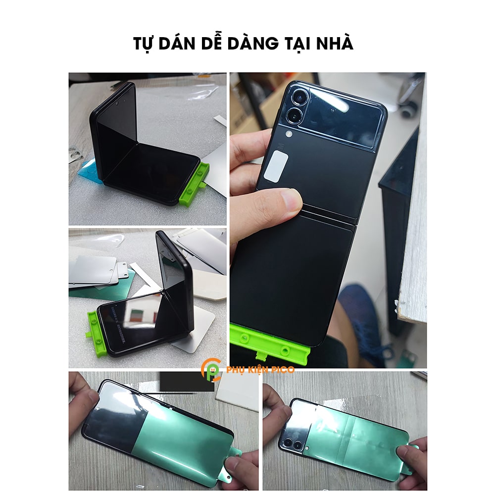 Dán màn hình và dán lưng Samsung Galaxy Z Flip 3 5G 360 độ full 2 mặt trước sau