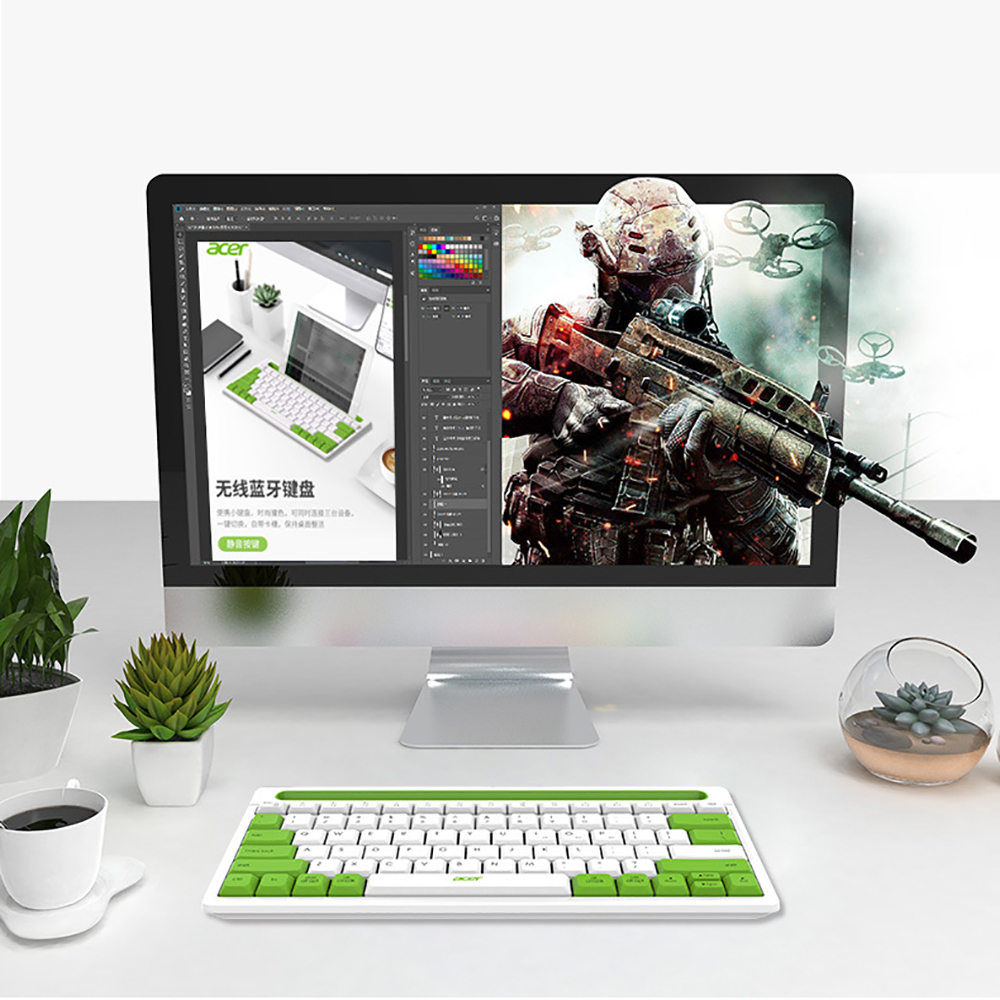 Bàn phím không dây - Bàn phím bluetooth Ipad / Mipad 5 / Bàn phím Máy tính bảng chính hãng Acer