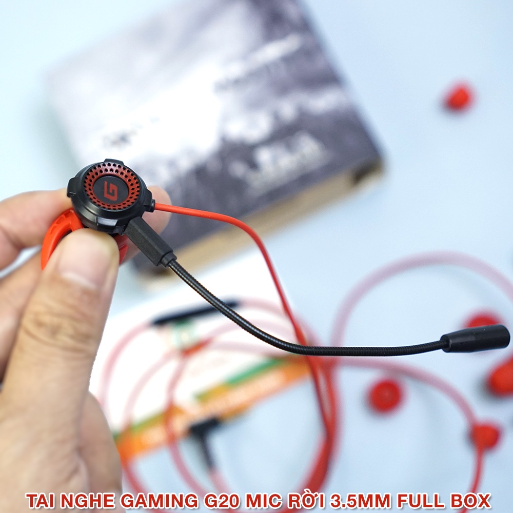 Tai nghe Gaming có mic rời G20 Lite 3.5mm - tai nghe gaming có dây không độ trễ