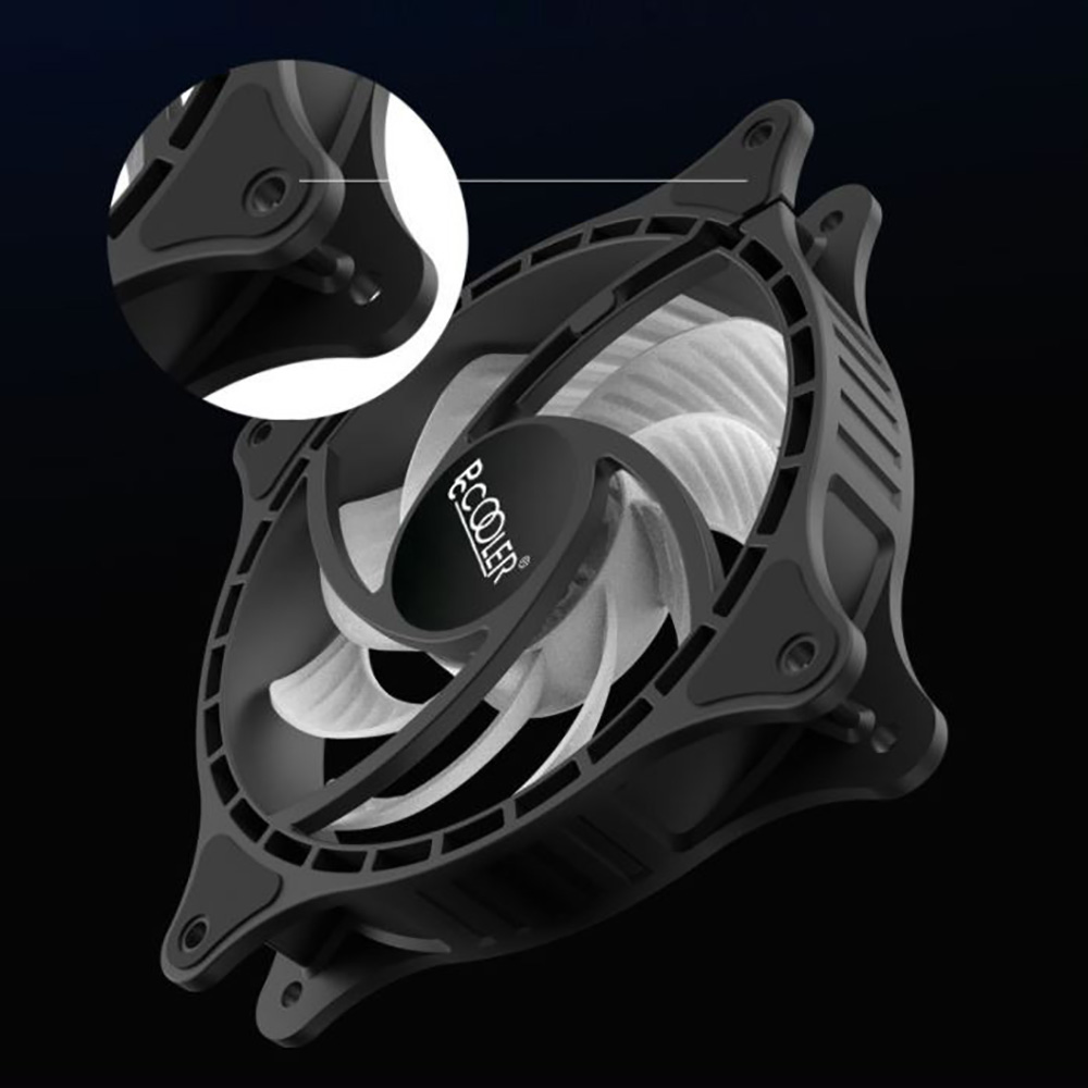 Quạt tản nhiệt PC Cooler S RGB Fan case 12cm Fan case máy tính PWM 3 Pin