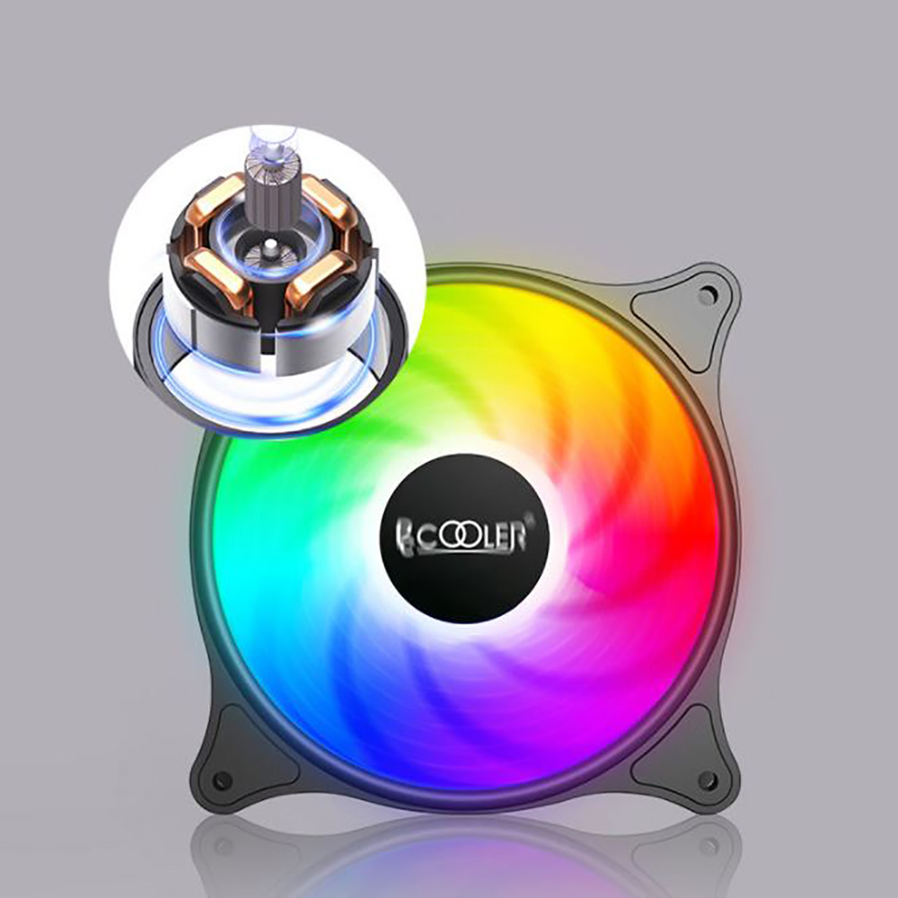 Quạt tản nhiệt PC Cooler S RGB Fan case 12cm Fan case máy tính PWM 3 Pin