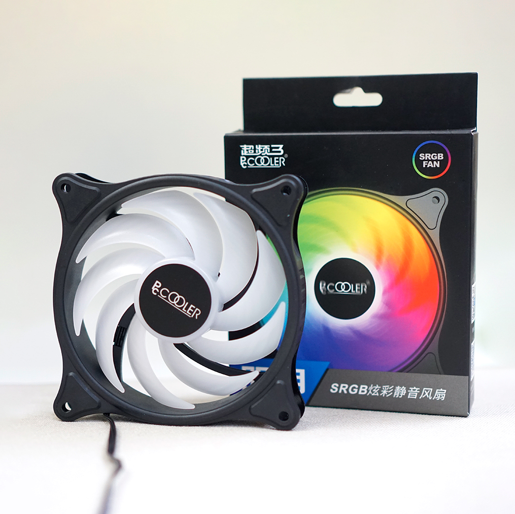Quạt tản nhiệt PC Cooler S RGB Fan case 12cm Fan case máy tính PWM 3 Pin
