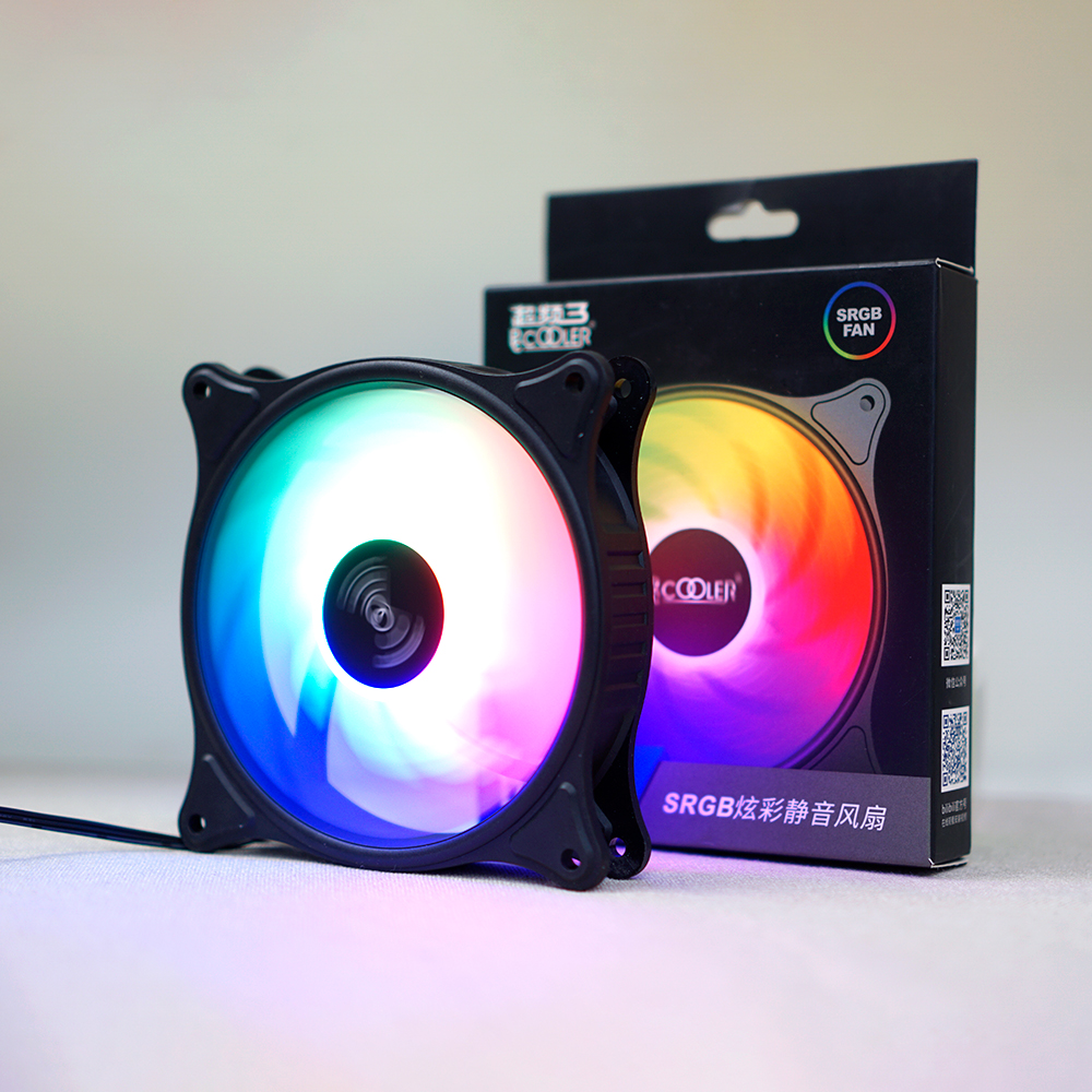 Quạt tản nhiệt PC Cooler S RGB Fan case 12cm Fan case máy tính PWM 3 Pin
