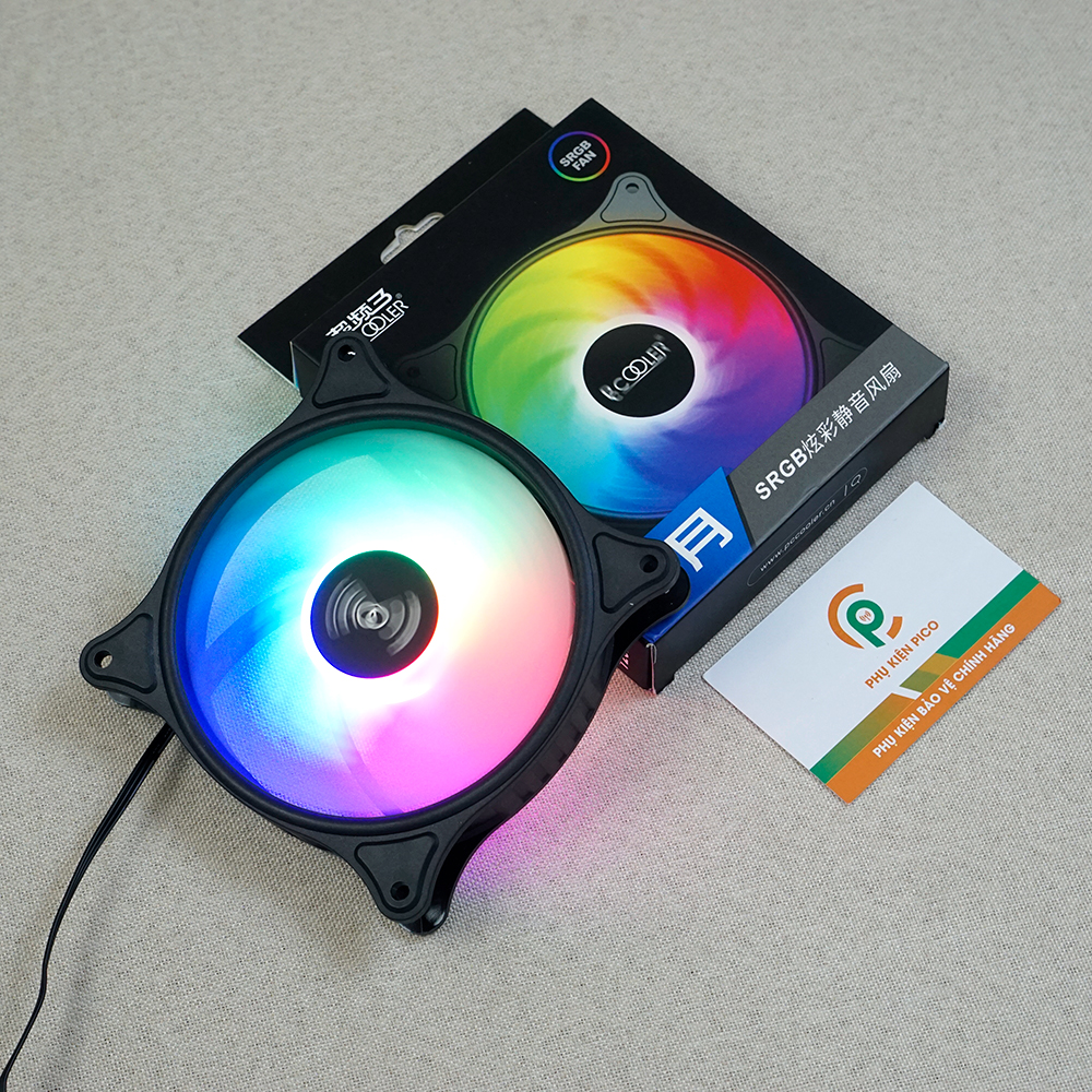 Quạt tản nhiệt PC Cooler S RGB Fan case 12cm Fan case máy tính PWM 3 Pin
