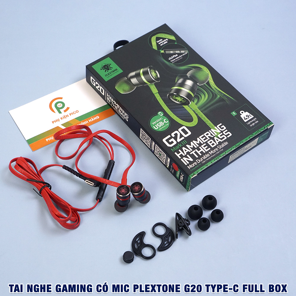Tai nghe gaming có mic rời Plextone G20 - Tai nghe gaming có dây G20 Plextone chính hãng
