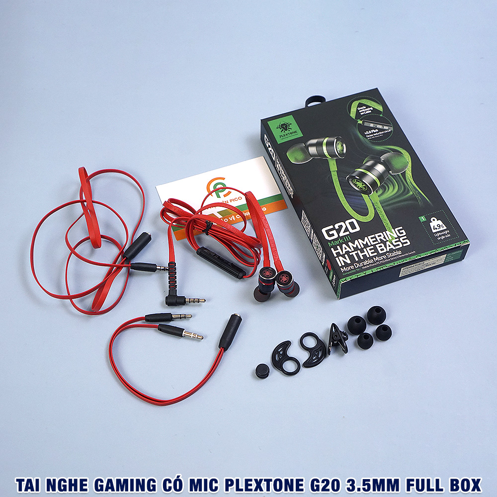 Tai nghe gaming có mic rời Plextone G20 - Tai nghe gaming có dây G20 Plextone chính hãng