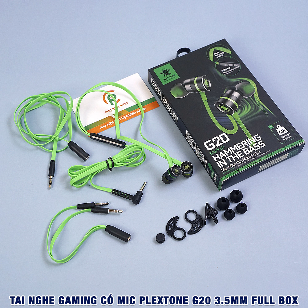 Tai nghe gaming có mic rời Plextone G20 - Tai nghe gaming có dây G20 Plextone chính hãng