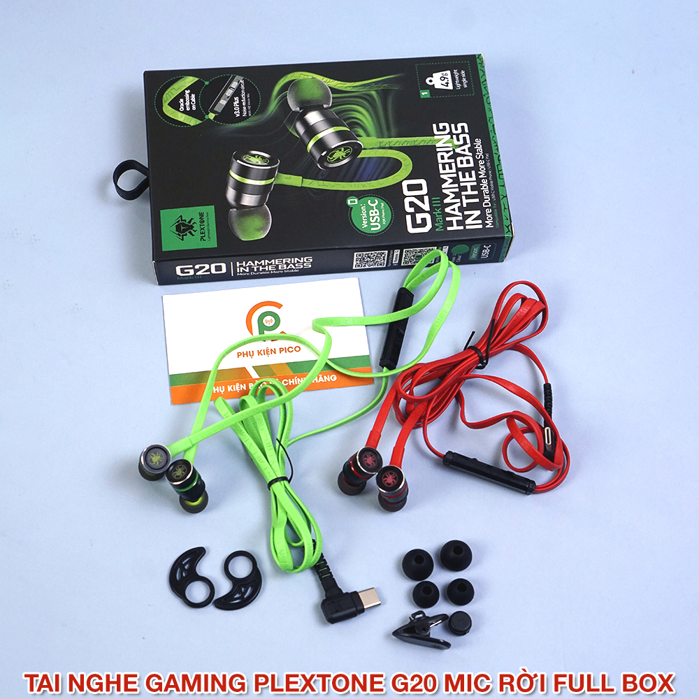 Tai nghe gaming có mic rời Plextone G20 - Tai nghe gaming có dây G20 Plextone chính hãng