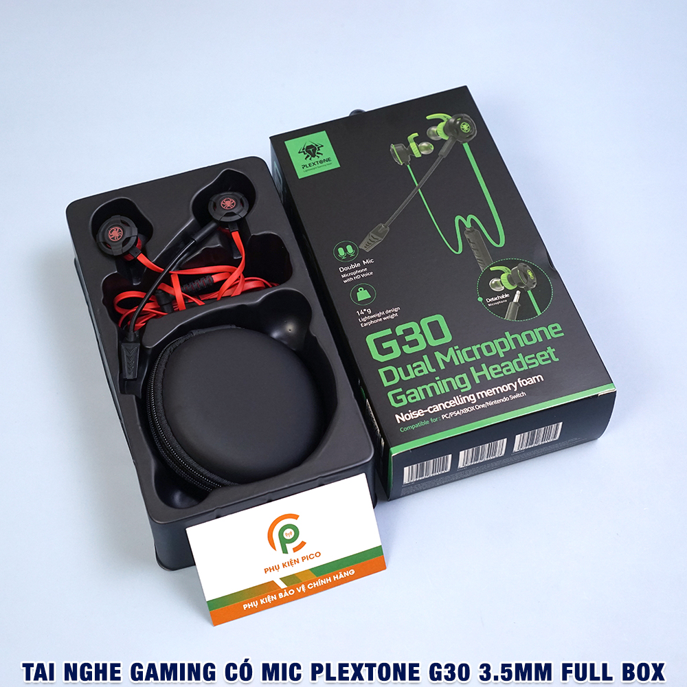 Tai nghe gaming có mic rời Plextone G30 - Tai nghe gaming có dây G30GL Plextone chính hãng