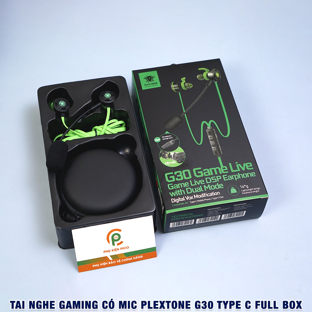 Tai nghe gaming có mic rời Plextone G30 - Tai nghe gaming có dây G30GL Plextone chính hãng