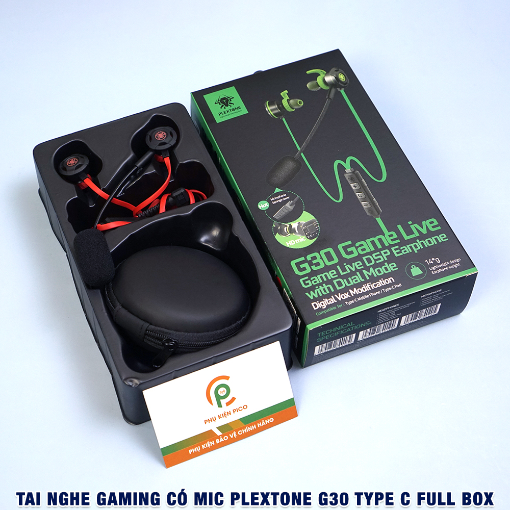 Tai nghe gaming có mic rời Plextone G30 - Tai nghe gaming có dây G30GL Plextone chính hãng