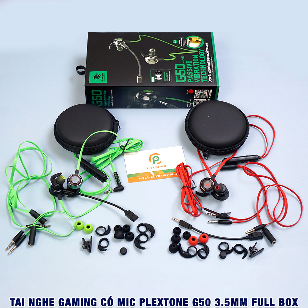 Tai nghe gaming có mic rời Plextone G50 - Tai nghe gaming có dây G50 Plextone chính hãng