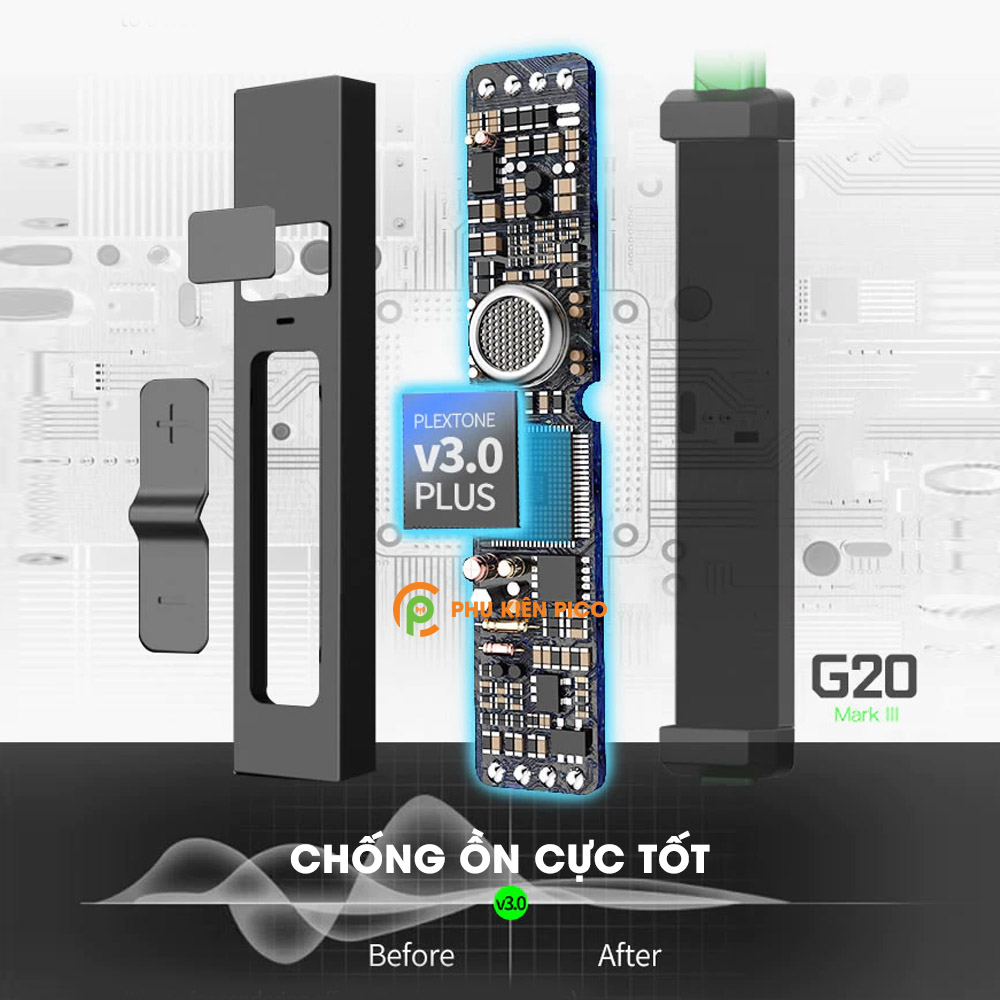 Tai nghe gaming có mic rời Plextone G20 - Tai nghe gaming có dây G20 Plextone chính hãng