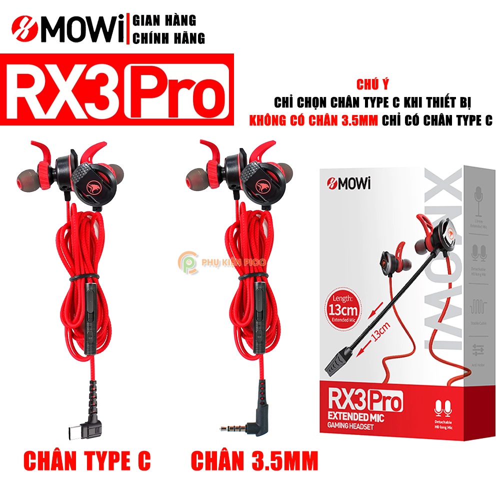 Tai nghe gaming có mic rời xMOWi RX3 Pro - Tai nghe gaming có dây Plextone MOWI RX3 Pro
