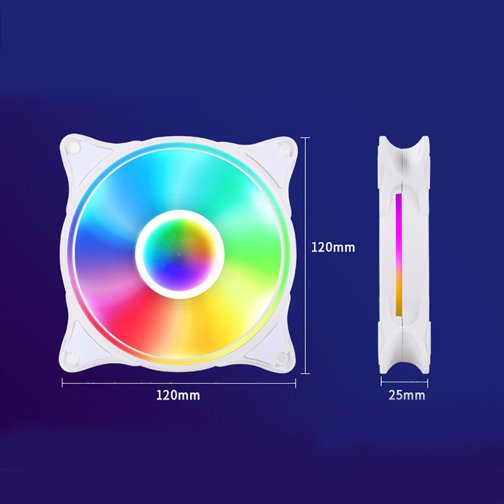 Quạt fan case Halo ARGB Metalfish quạt tản nhiệt PC 12cm sync main Fan Led A RGB máy tính