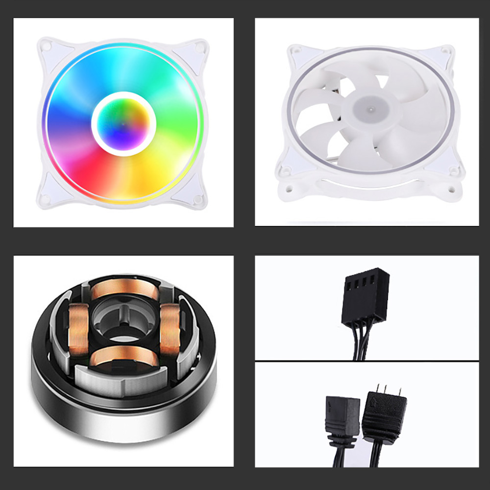 Quạt fan case Halo ARGB Metalfish quạt tản nhiệt PC 12cm sync main Fan Led A RGB máy tính