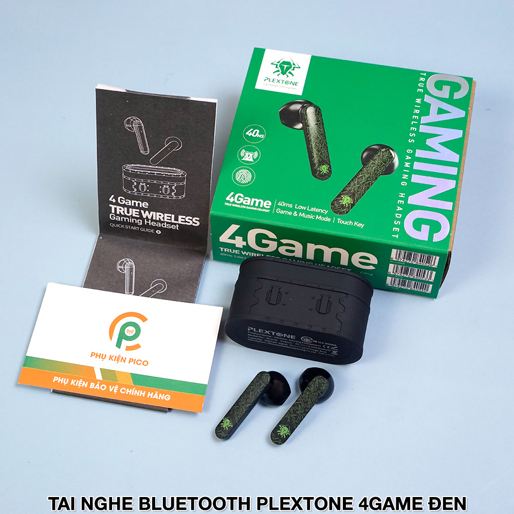 Tai nghe bluetooth PLEXTON 4game 2021 - Tai nghe bluetooth gaming độ trễ thấp - Tai nghe không dây gaming
