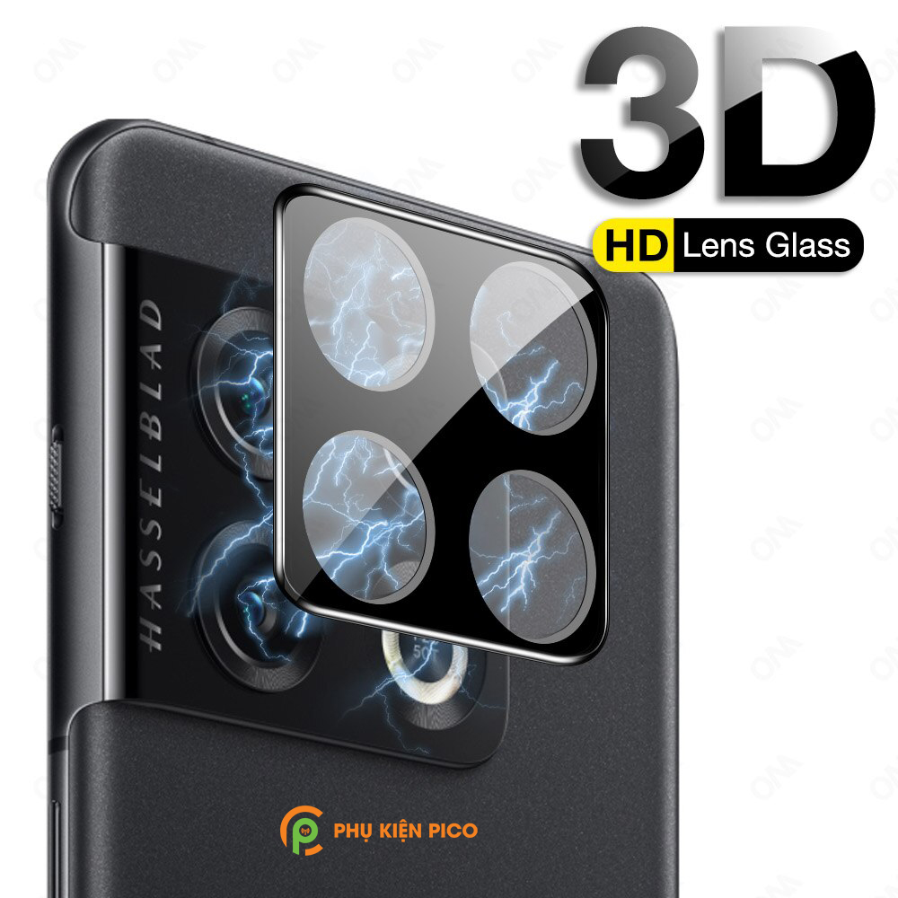 Dán camera Oneplus 10 Pro thấu kính nổi 3D độ cứng 9H trong suốt