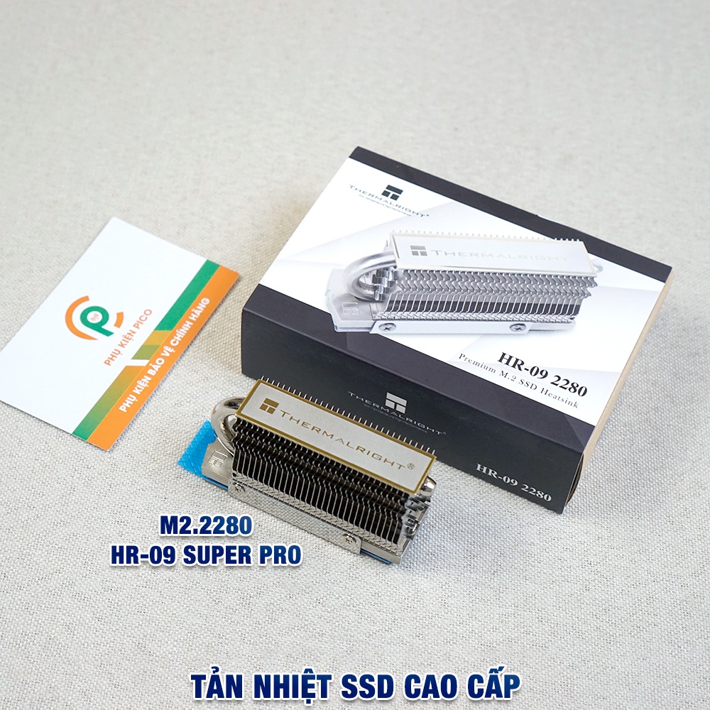 Tản nhiệt SSD HR-09 2280 Super Pro Thermalright chính hãng tản tháp kèm ống đồng