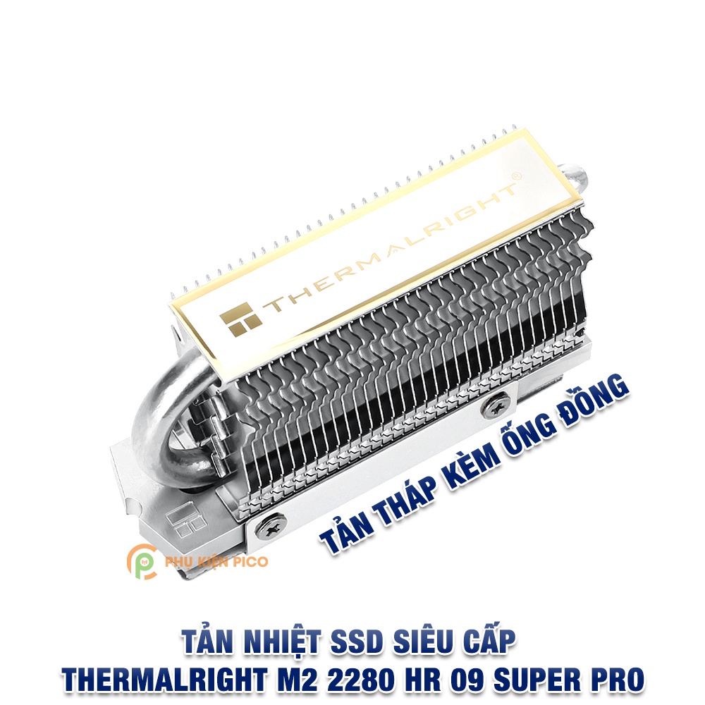 Tản nhiệt SSD HR-09 2280 Super Pro Thermalright chính hãng tản tháp kèm ống đồng