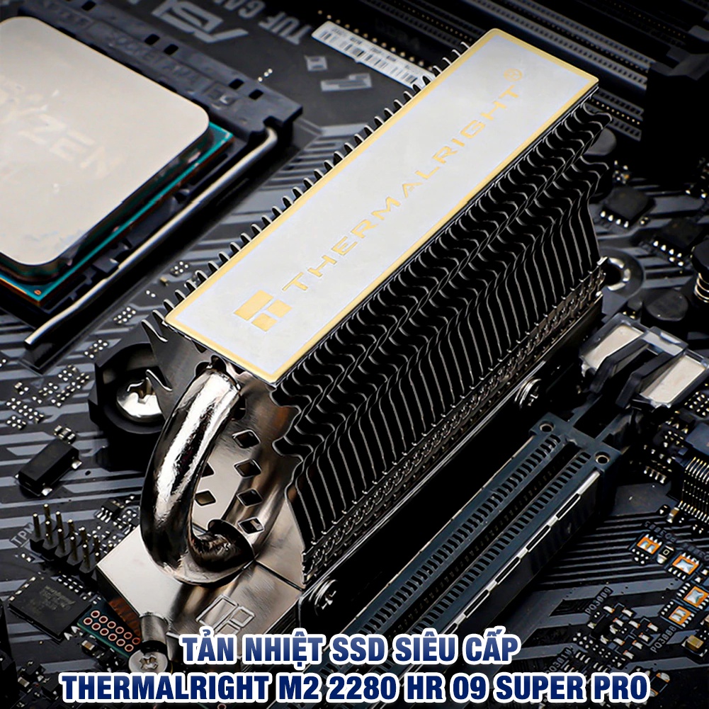 Tản nhiệt SSD HR-09 2280 Super Pro Thermalright chính hãng tản tháp kèm ống đồng
