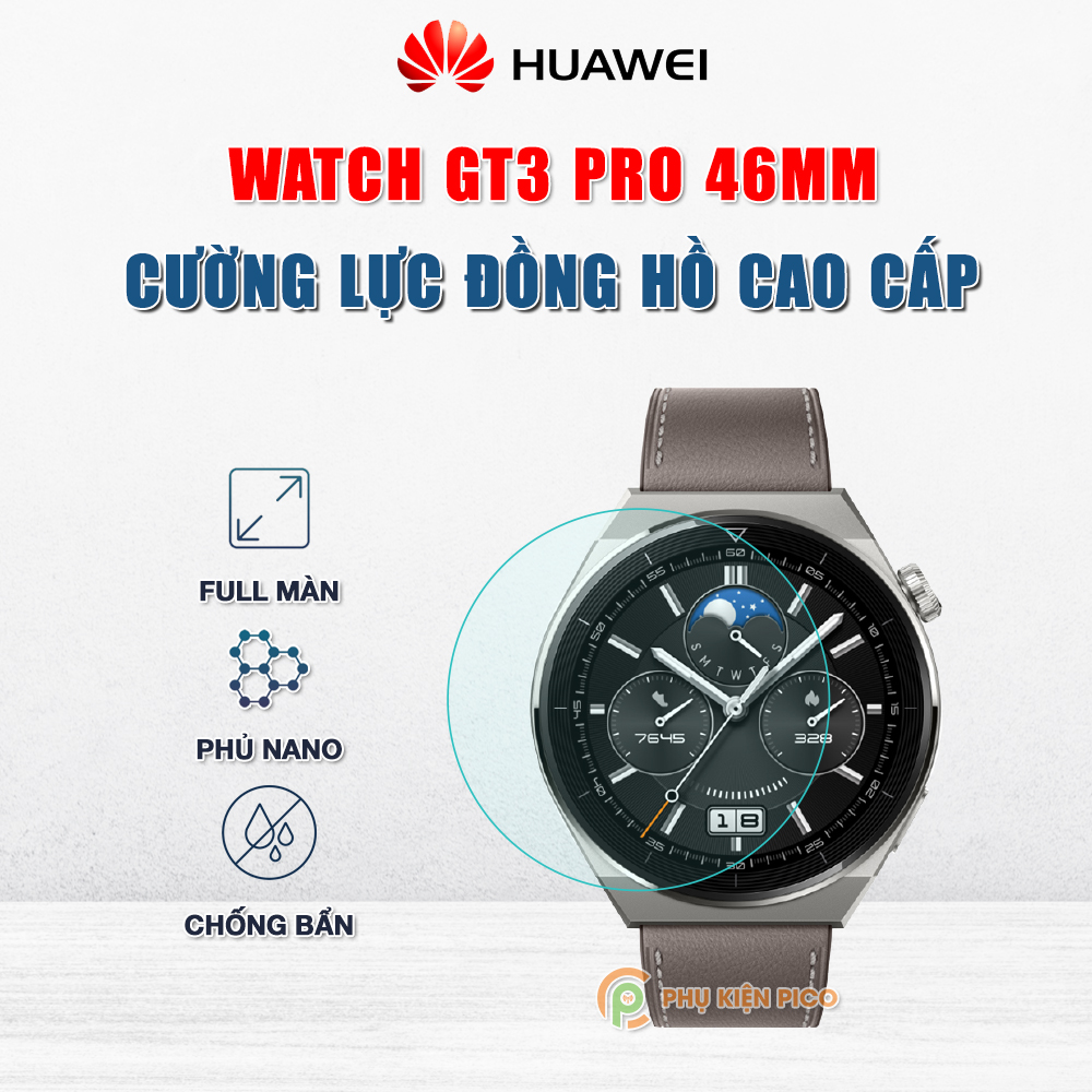 Cường lực đồng hồ Huawei Watch GT3 Pro 46mm full màn hình