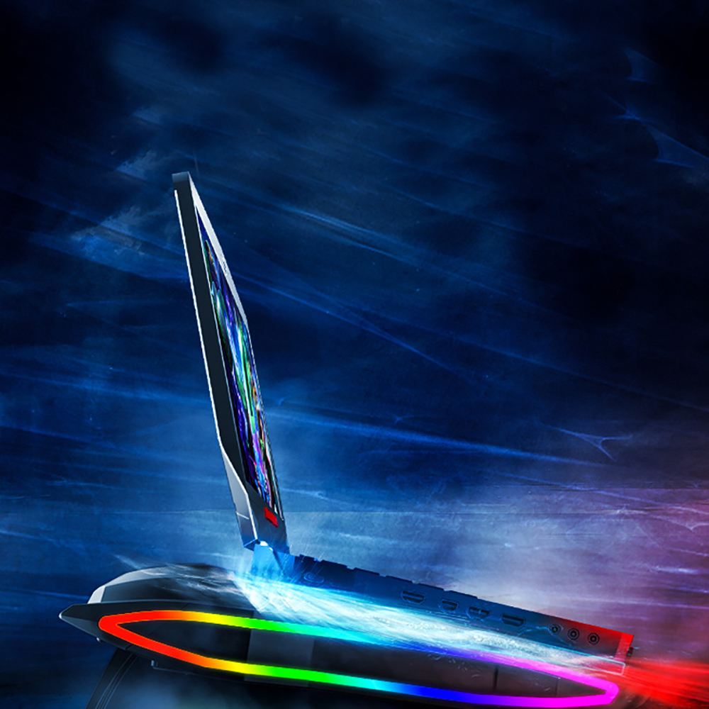 Quạt tản nhiệt Laptop Gaming Pro - Đế tản nhiệt Macbook - Surface book quạt 3000 vòng/phút led RGB Sow Wong Y7000P