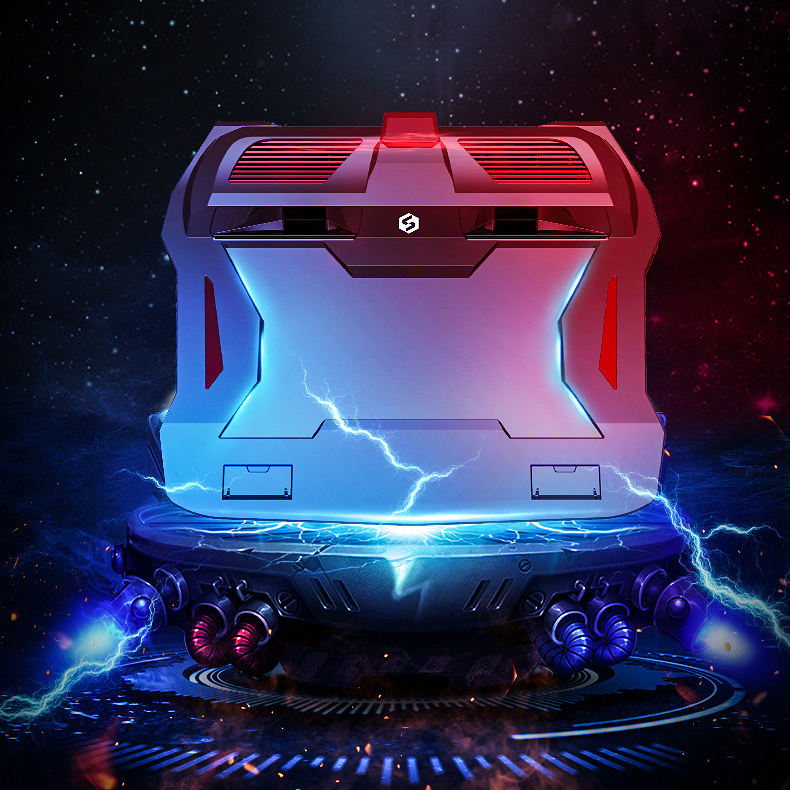 Quạt tản nhiệt Laptop Gaming Pro - Đế tản nhiệt Macbook - Surface book quạt 3000 vòng/phút led RGB Sow Wong Y7000P