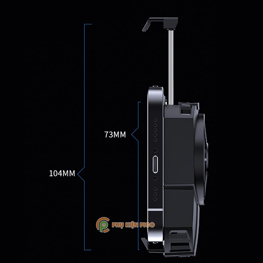 Quạt tản nhiệt điện thoại Memo DLA2 Quạt sò lạnh thế hệ mới Led Gaming RGB