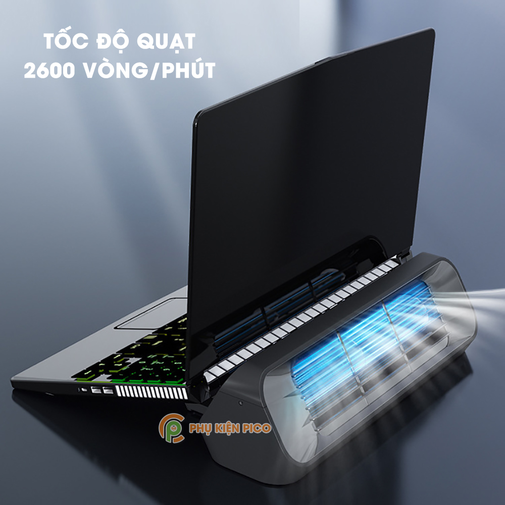 Đế tản nhiệt laptop Gaming - Quạt tản nhiệt Macbook - Giá đỡ laptop Surface Book Pro sức gió mạnh X1