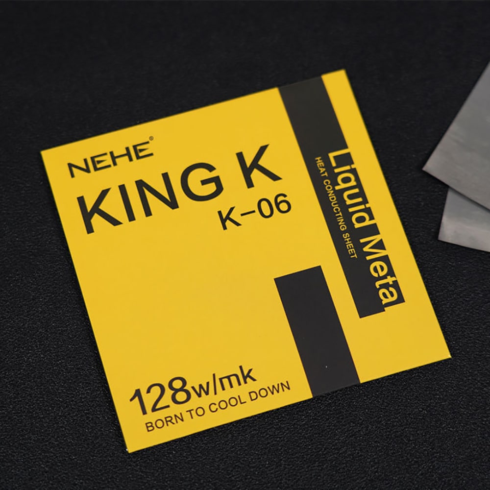 Tấm dán tản nhiệt CPU siêu dẫn nhiệt 128W/mk liquid meta King K thể rắn - Dán tản nhiệt máy tính kim loại lỏng NEHE