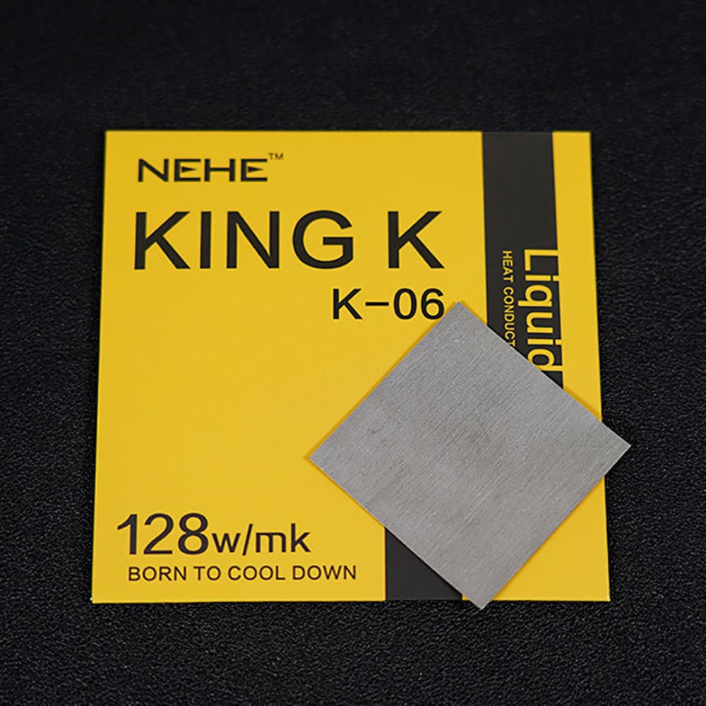 Tấm dán tản nhiệt CPU siêu dẫn nhiệt 128W/mk liquid meta King K thể rắn - Dán tản nhiệt máy tính kim loại lỏng NEHE