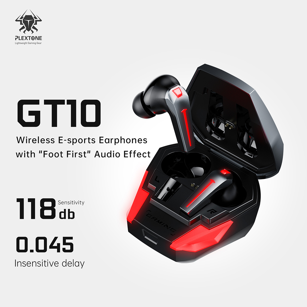 Tai nghe bluetooth PLEXTONE GT10 chống ồn Tai nghe gaming độ trễ thấp 45ms