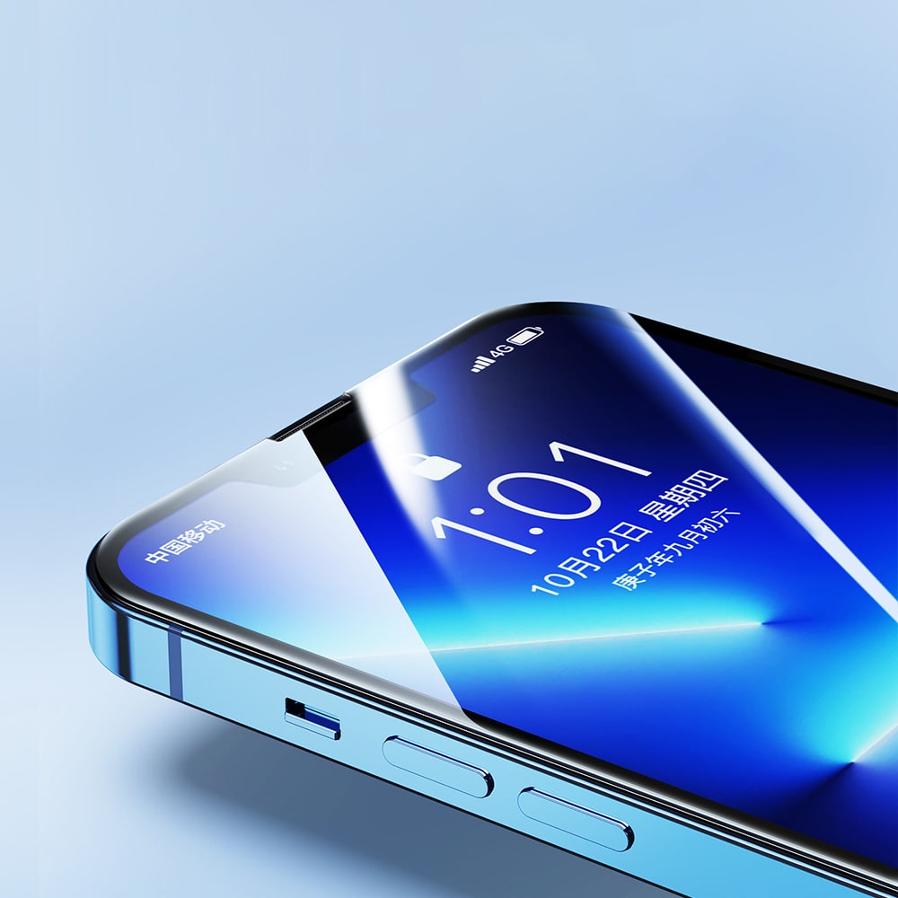 Kính cường lực Iphone 13 Pro Max có khung chống bụi thế hệ mới chính hãng FLMJ