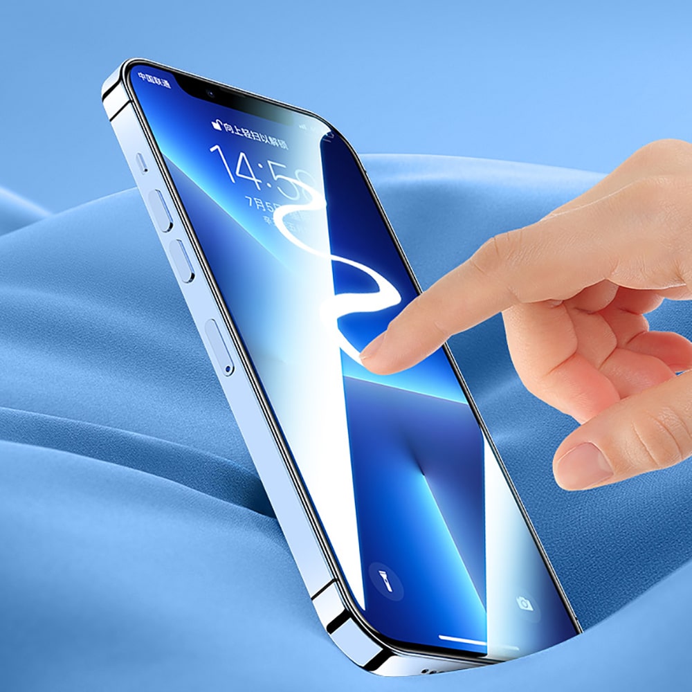 Kính cường lực Iphone 13 có khung chống bụi thế hệ mới chính hãng FLMJ