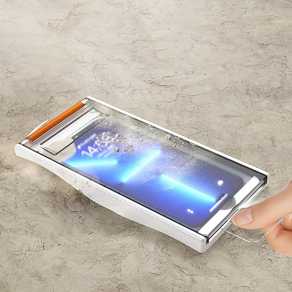 Kính cường lực Iphone 14 có khung chống bụi thế hệ mới chính hãng FLMJ