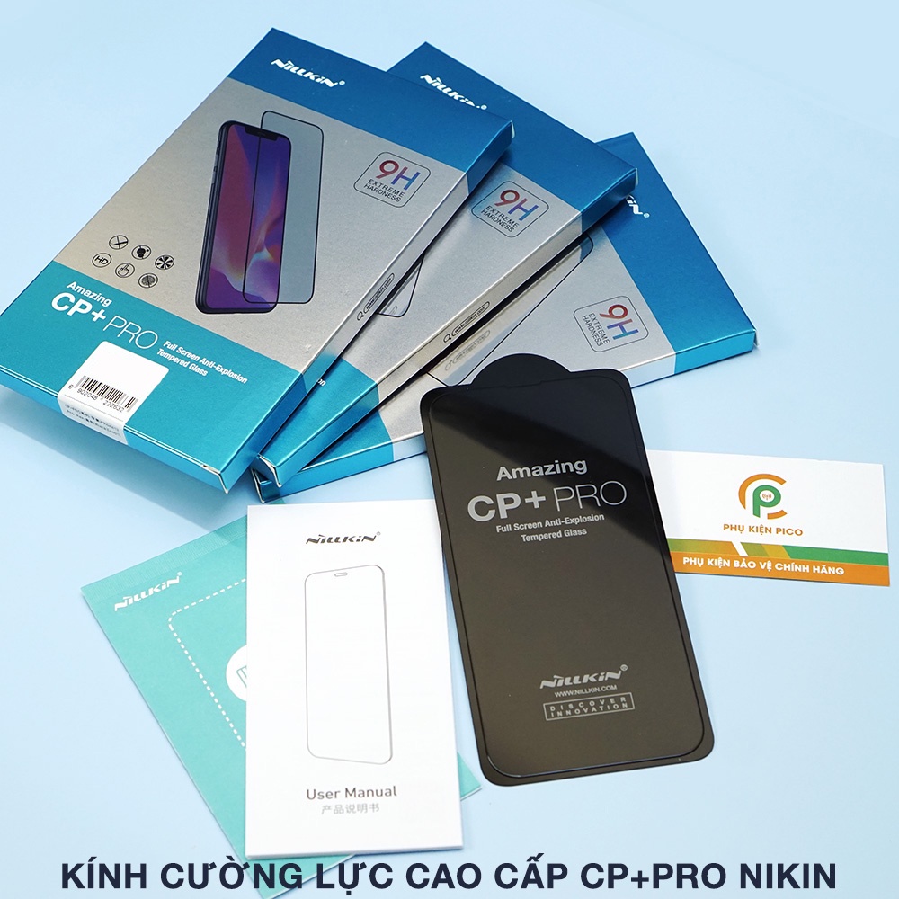 Kính cường lực Iphone 14 full màn chính hãng Nillkin CP+ Pro viền đen siêu mỏng